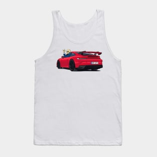 car 911 GT3 skull metal hands Tank Top